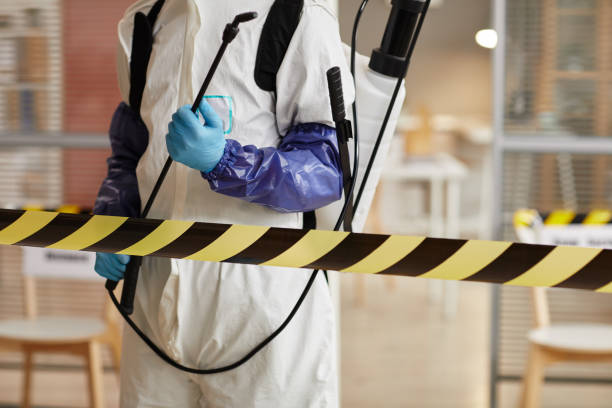 Professional Sewage Cleanup technician working in Hebron, IN